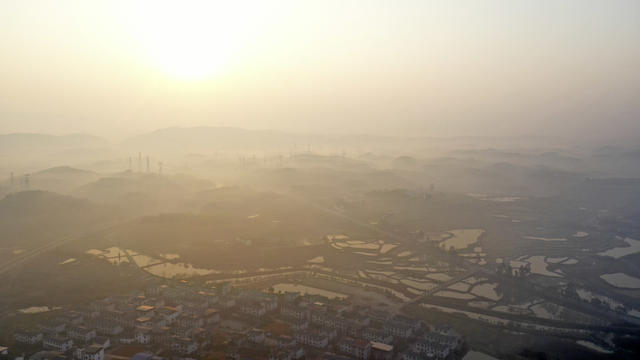 新年 第一缕阳光 日出美景 美丽乡村  绝美画卷