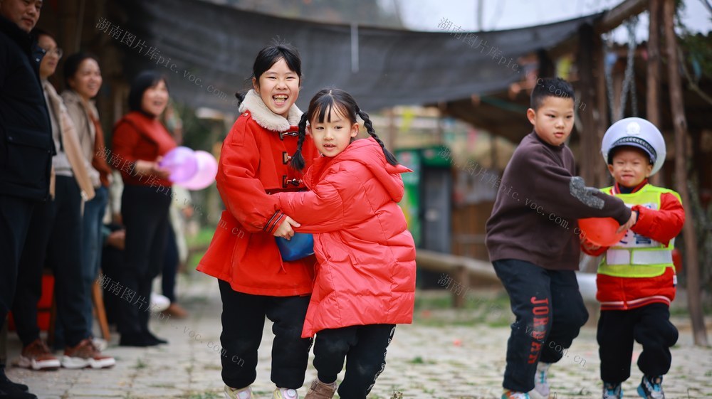 迎新年、孩子、游戏、趣味、活动