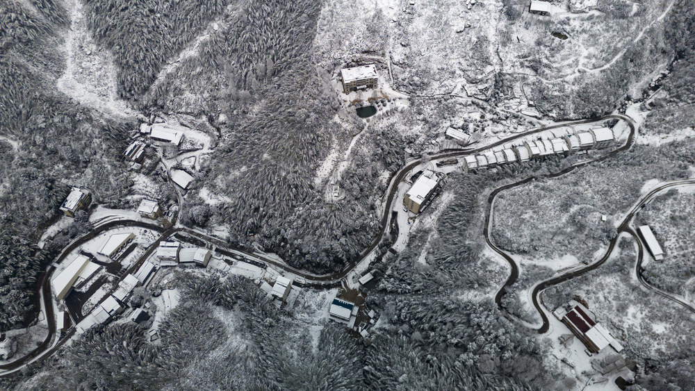 涟源 龙山国家森林公园 初雪  降雪