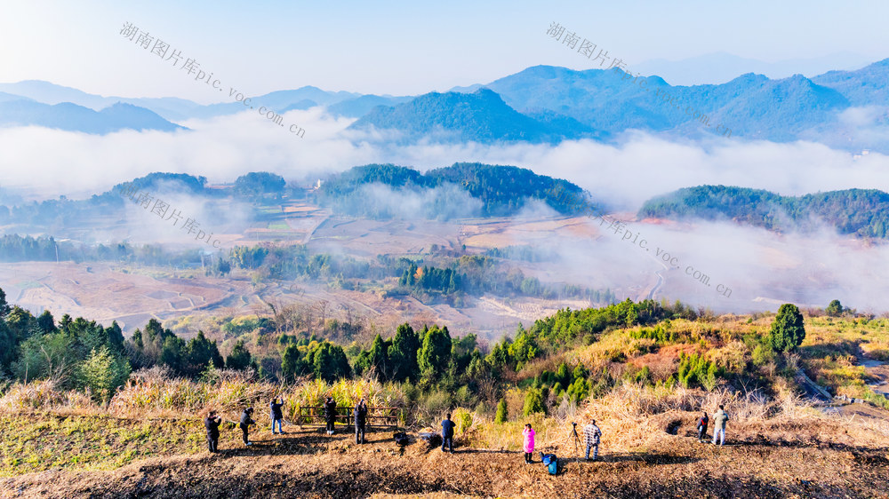 自然风光  晨雾  