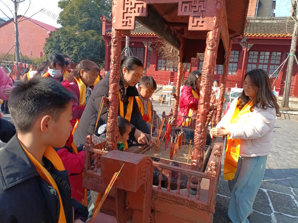 湘阴文庙举办祈福迎春特色文化活动