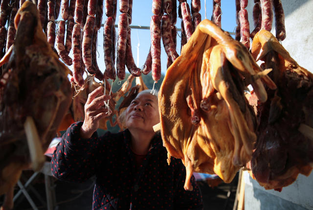湖南桂东 腊味  年 村民 美食  山村乡野