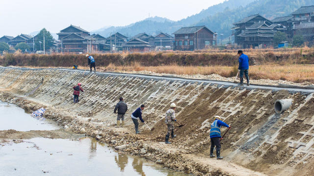 水利 施工 河堤 通道侗族自治县 重点项目