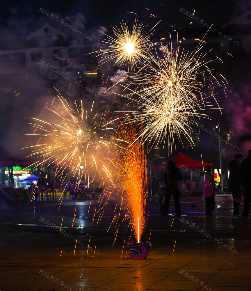 春节 年味 民俗 烟花