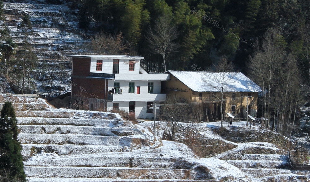 湖南桂东 瑞雪 春 丰年 槽里自然村