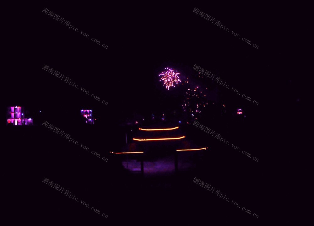 蛇年  礼花  画卷