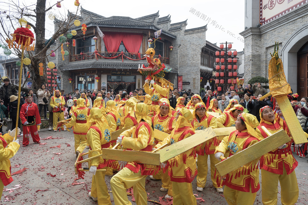 新春，舞龙，洪江古商城，初一，文旅