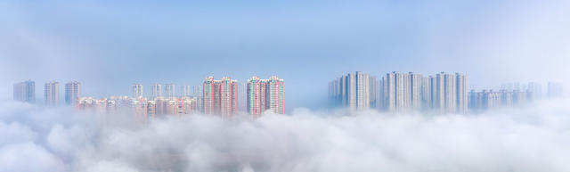 大雾下的澧州城