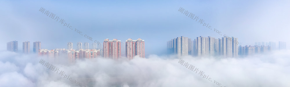 大雾下的澧州城