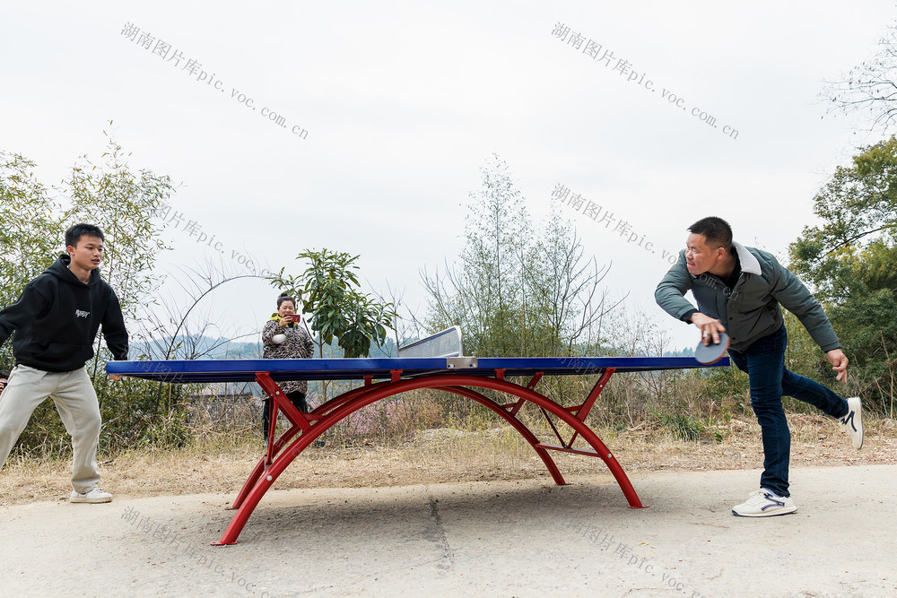 春节 村乒乓球赛 