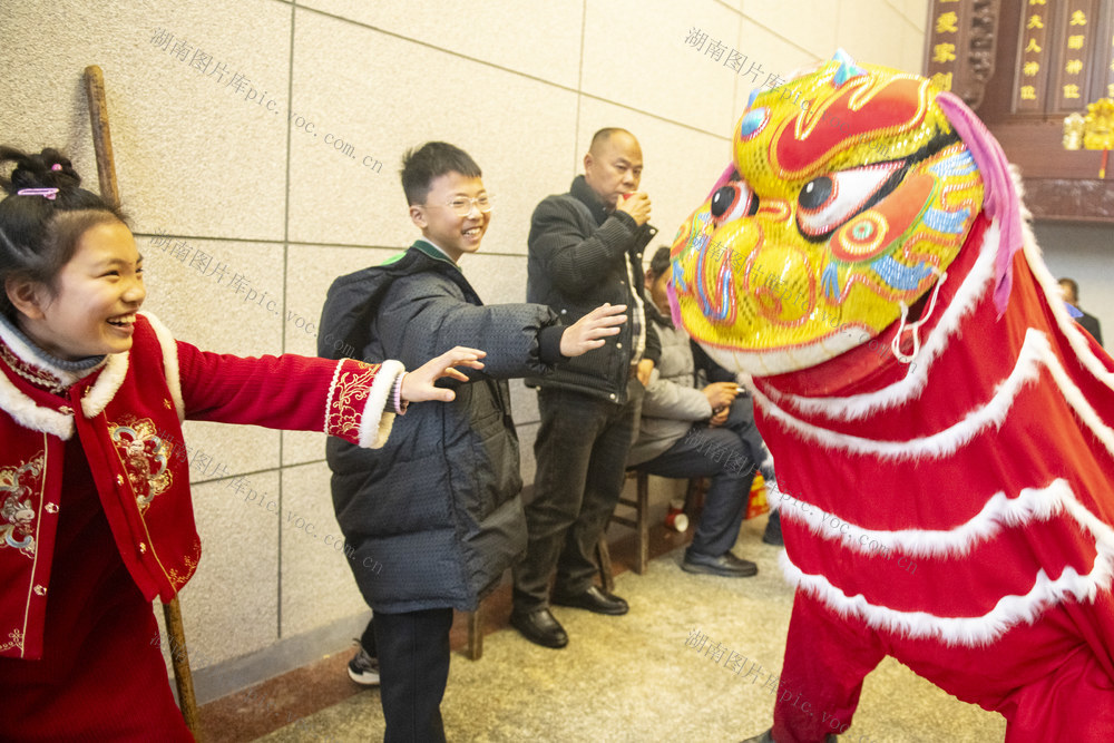 双峰 舞狮 拜年 民宿 新春