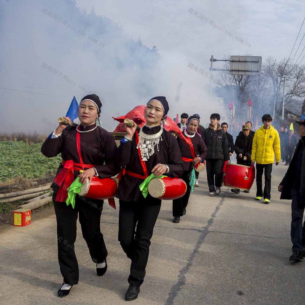 通道 侗族 村民 开展 春节 联谊 活动