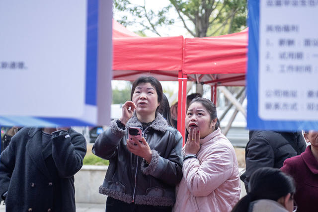 招聘会 求职者  娄底  新春