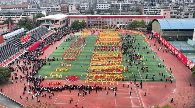 资阳区口举行百龙囗巡游囗活动