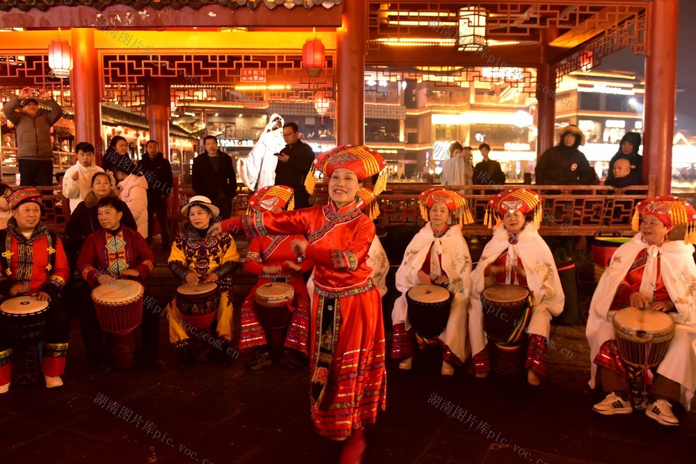 元宵节 传统节日  舞蹈  非洲鼓