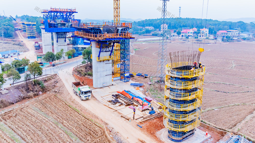 重点工程  邵永高铁  施工现场  