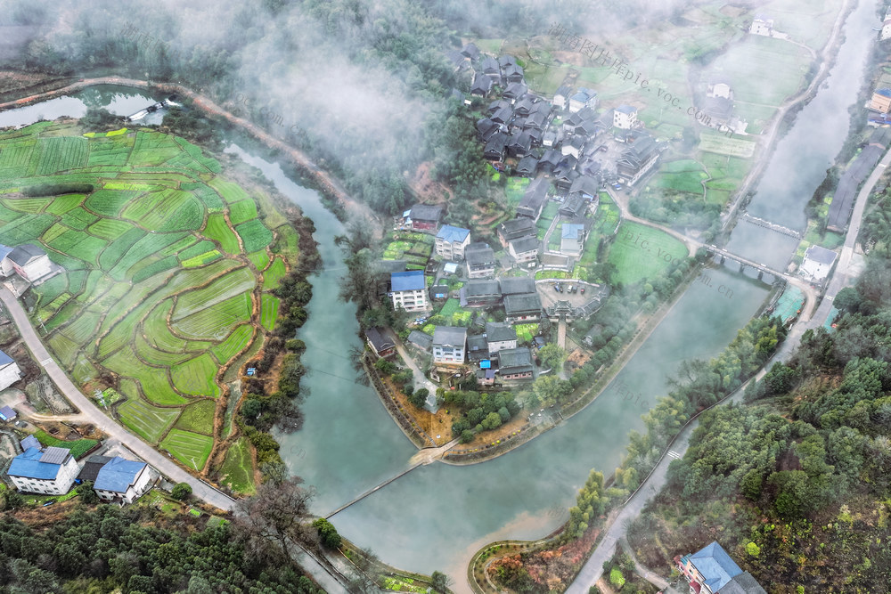 碧水 春 生态 田园 乡村