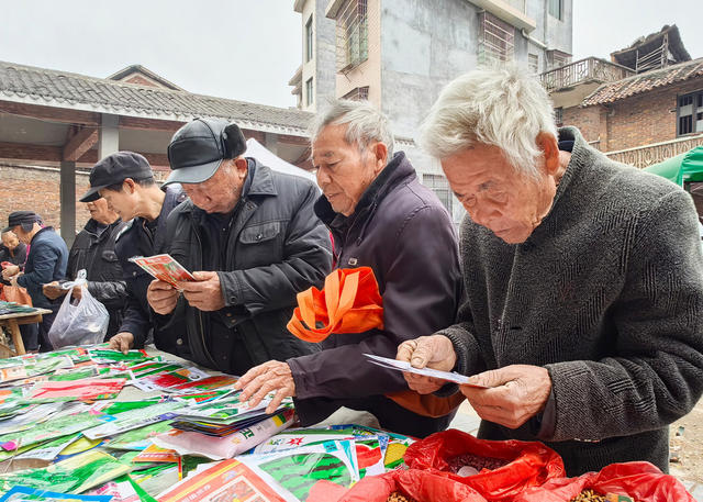 嘉禾：购种子 备春种