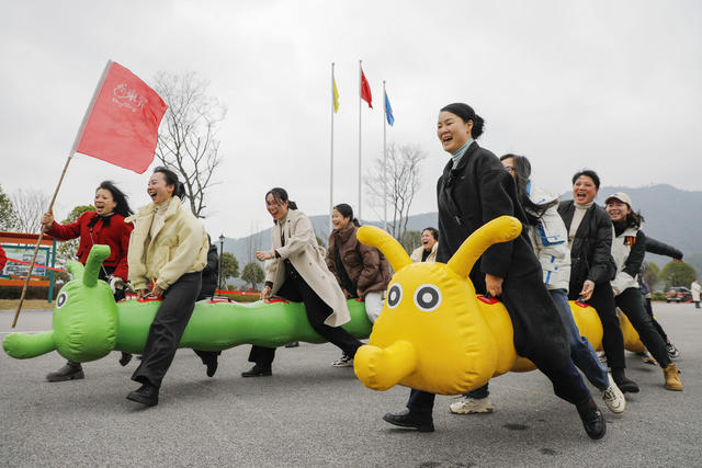 湖南新田：趣味活动欢度三八