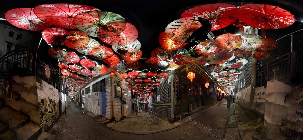 邵阳仙人井社区古街夜色宜人