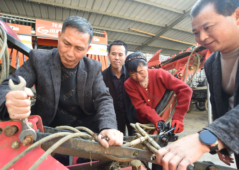 嘉禾：农机检修助春耕