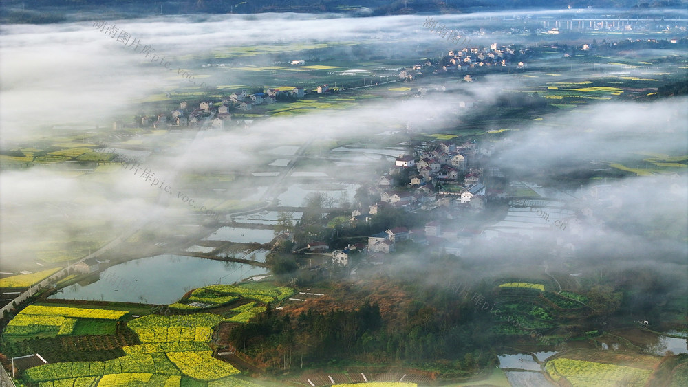 乡村美，乡村晨雾美  麻阳乡村