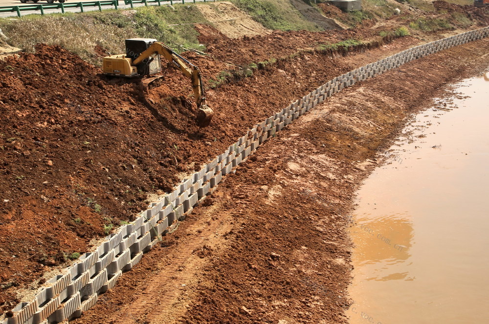 河道口治理口施工