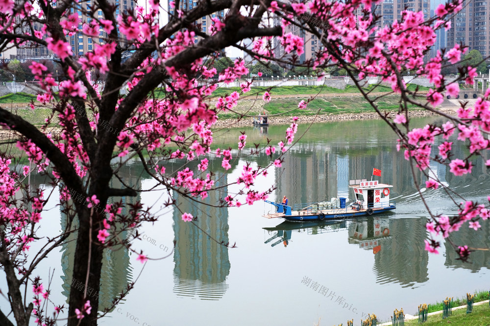 浏阳河东岸风光带，爱水护水