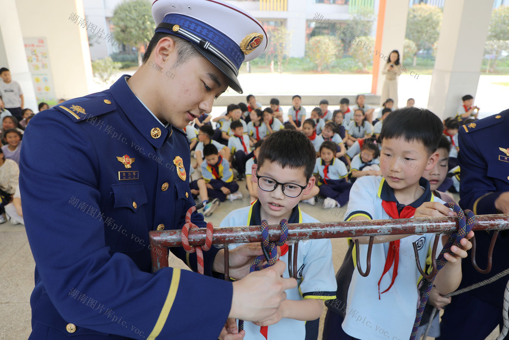 全国中小学生安全教育日 消防课堂 进校园活动 科谱实验