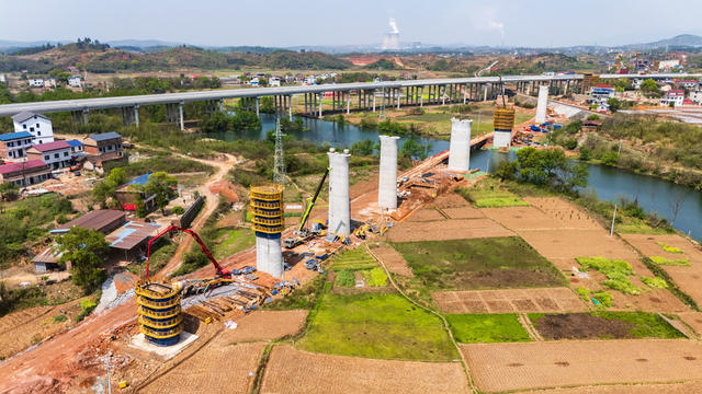 重点项目 邵永高铁 铁路施工