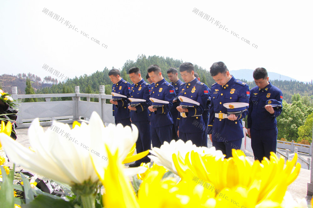 清明 消防 志愿者 革命英烈 祭扫 烈士纪念馆