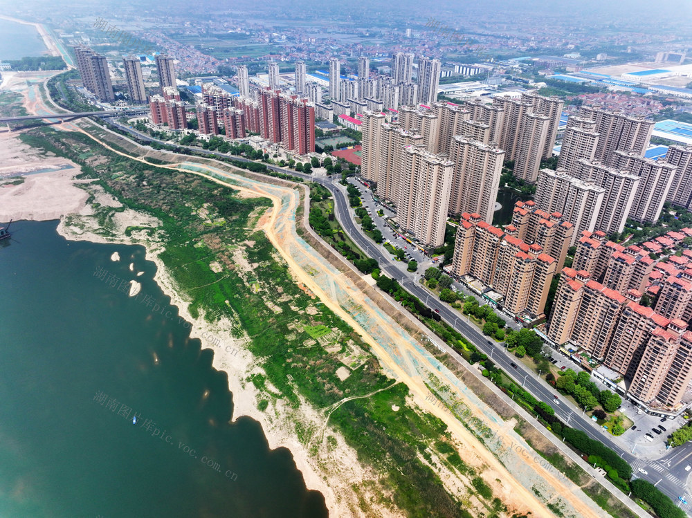 澧水  沿江风光带  县城  绿地率  绿化覆盖率