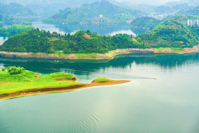 古丈县栖凤湖    凤逐飞舟妙趣至极  湘西山水美如画