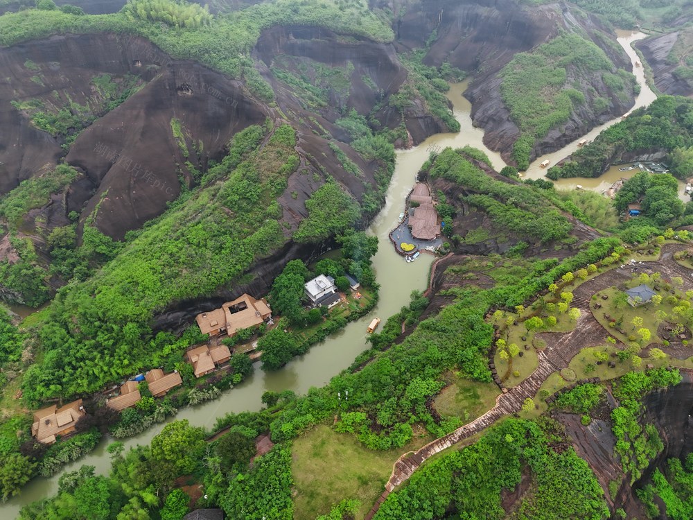 旅游 竹筏 丹霞  绿水青山 奇观   五一节 