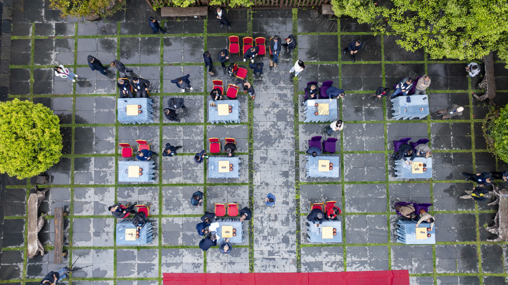 围棋比赛 风景如画