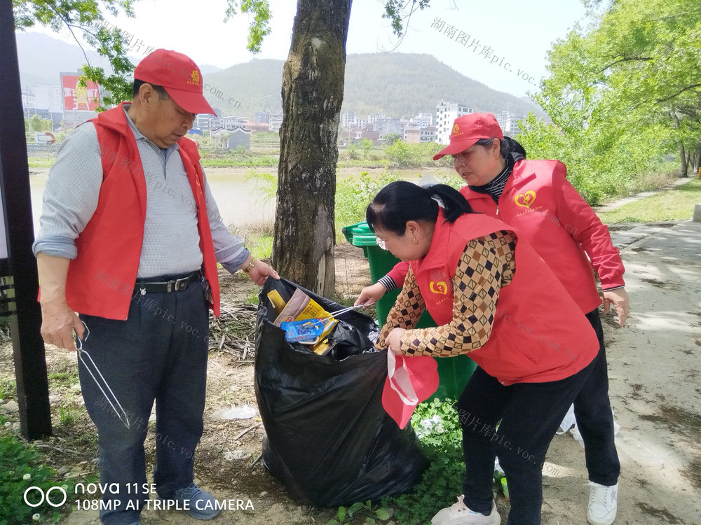湖南桂东 志愿者 景区 迎五一