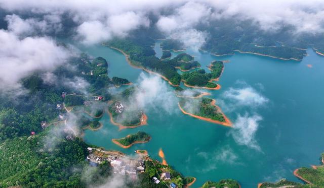 湖南  常宁  洋泉水库  云雾  美景