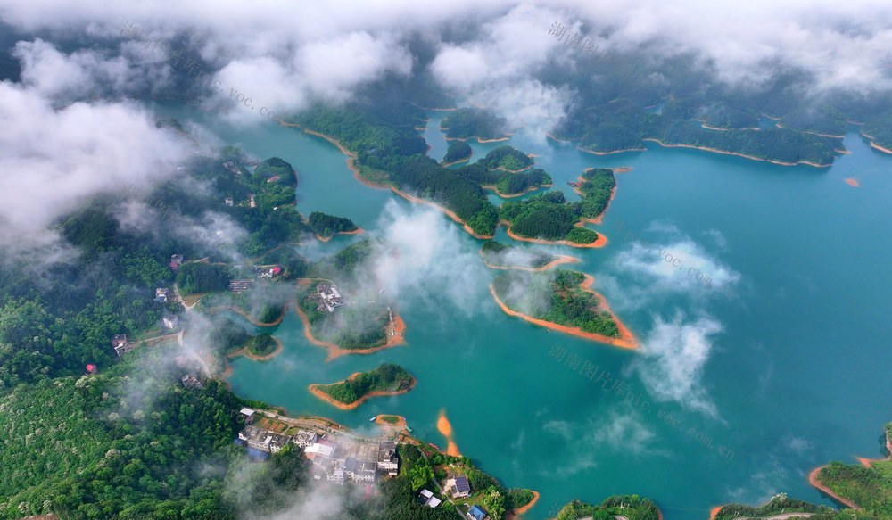 湖南  常宁  洋泉水库  云雾  美景