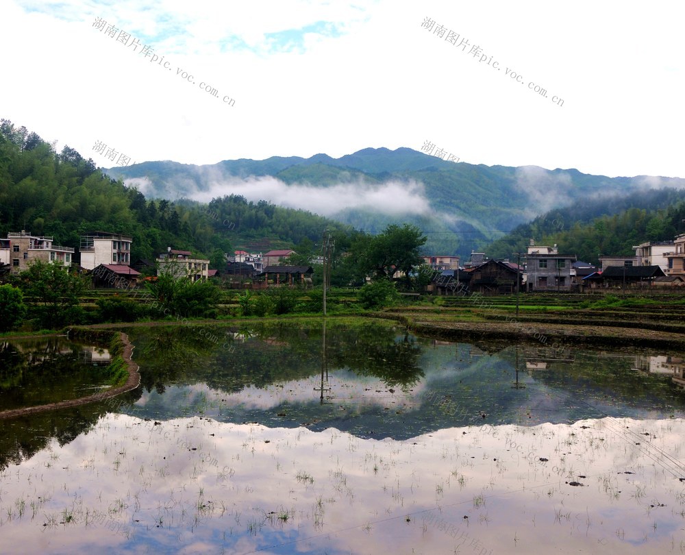 云雾  仙境  衬托