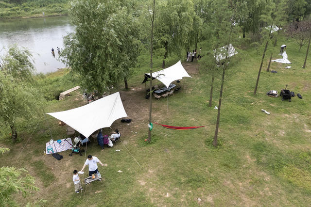 娄底 涟水河 露营 烧烤 假期