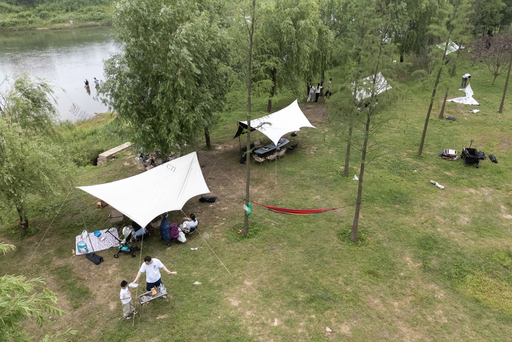 娄底 涟水河 露营 烧烤 假期