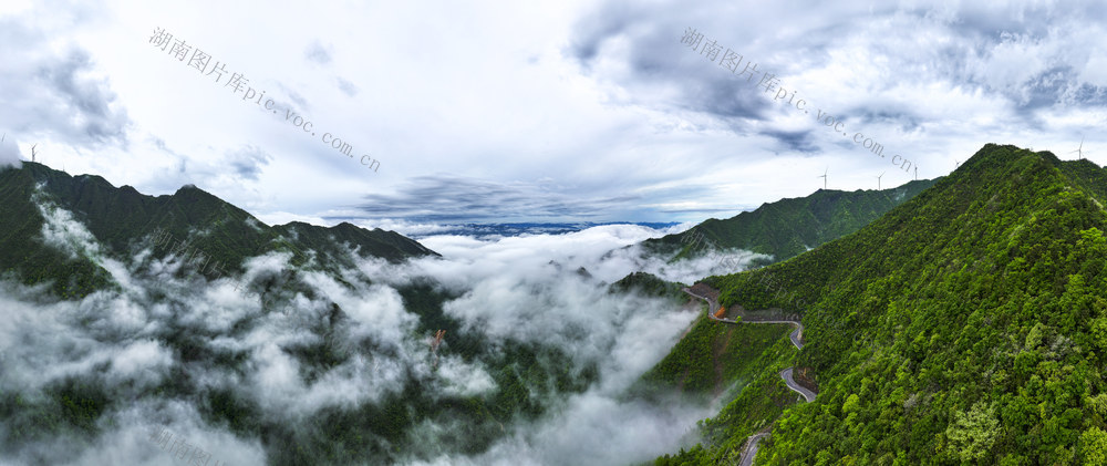 大美中国 雨后 云海 云雾 森林公园