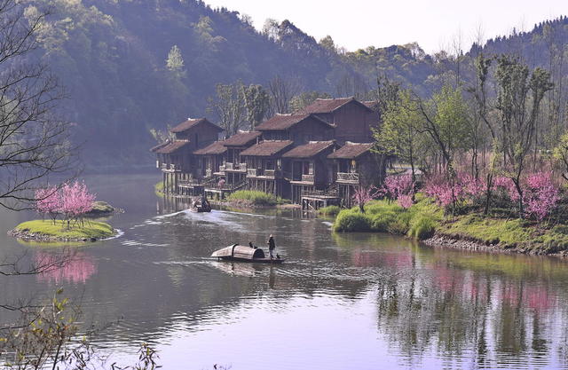 桃源 桃花源 沅江 古镇  桃川 牌楼