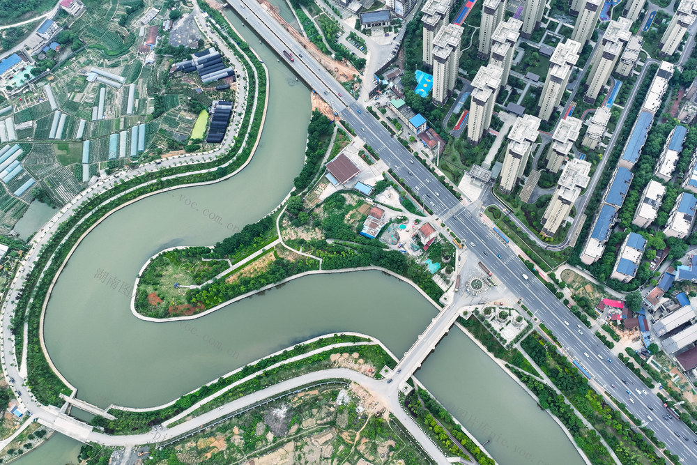 生态 城市 河 湿地 绿化