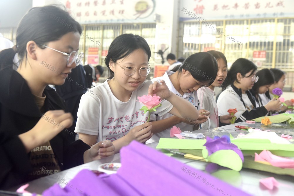 技能  竞赛 蓝山  创新  人才  纸花艺  技术  比赛 