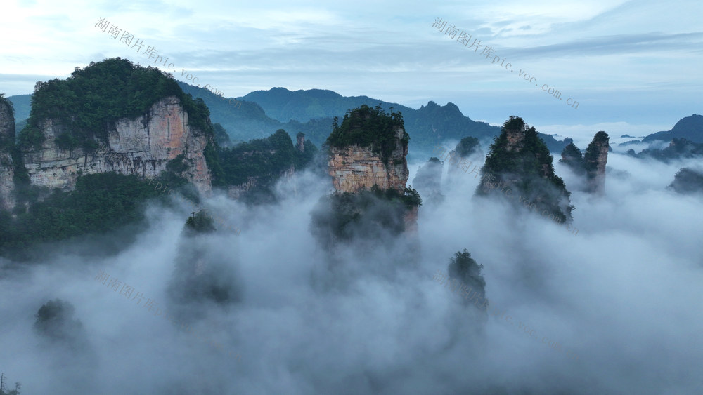张家界 百龙天梯 云海景观 日出