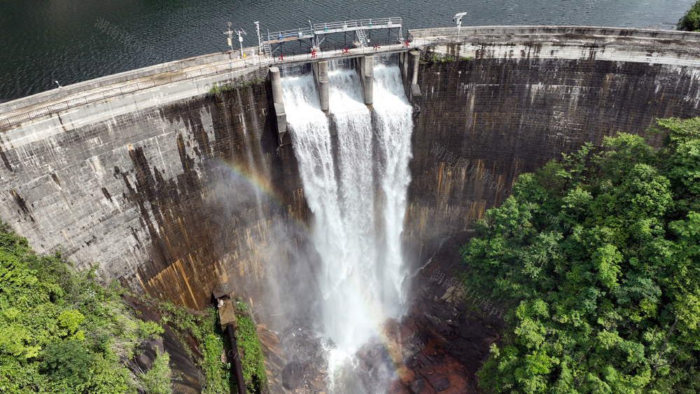 宁远 九嶷山 水库 瀑布 彩虹