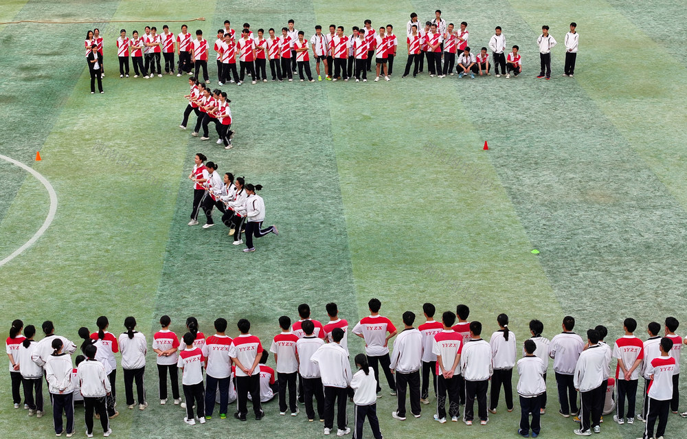 高考 迎考 晨练 轻松 快乐 趣味