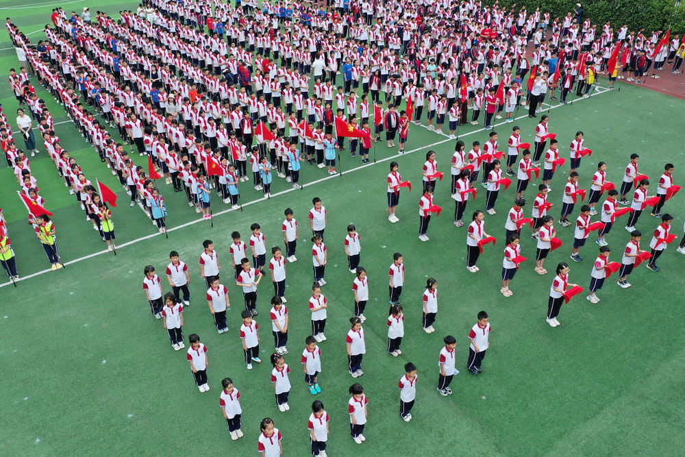 中国少年先锋队 少先队员 入队仪式 刘霖学校