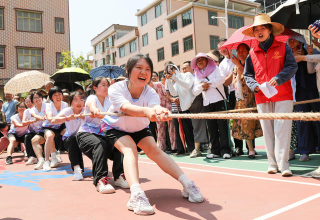 村民拔河 拔河 比赛 衡阳
